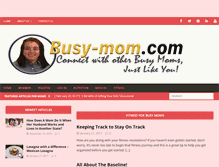 Tablet Screenshot of busy-mom.com